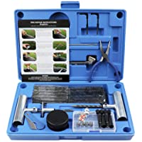 MAIKEHIGH Kit de Reparación para Neumáticos Pesados - Juego de 67 Piezas para Motocicleta- ATV- Jeep- Camión- Tractor